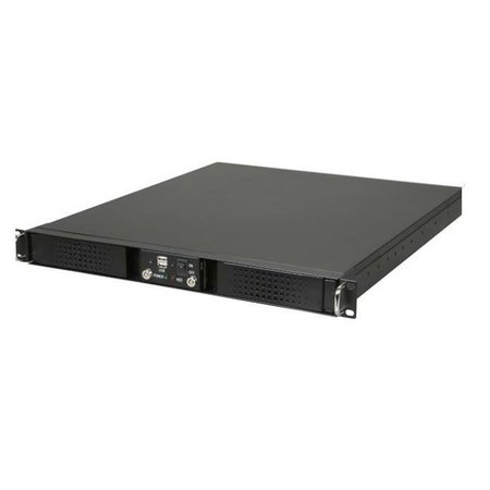 ATHENA COMPUTER POWER CORP Athena Computer Power Corp. RM-DD1U12A408 1U Rackmount Black Steel Chassis RM-DD1U12A408